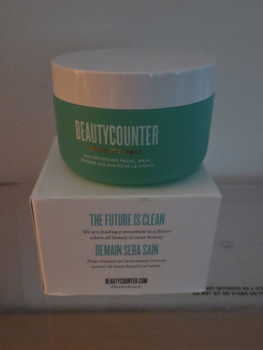 Beautycounter Green AHA Smoothing Facial Mask...NIB